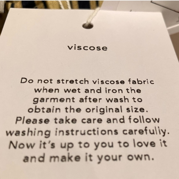 180.NWT Small ICHI SUMMER DRESS VISCOSE 201830/French Vanilla Stripe and NAVY - Picture 3 of 6